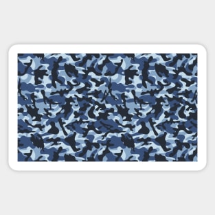 Blue camouflage pet bandana Sticker